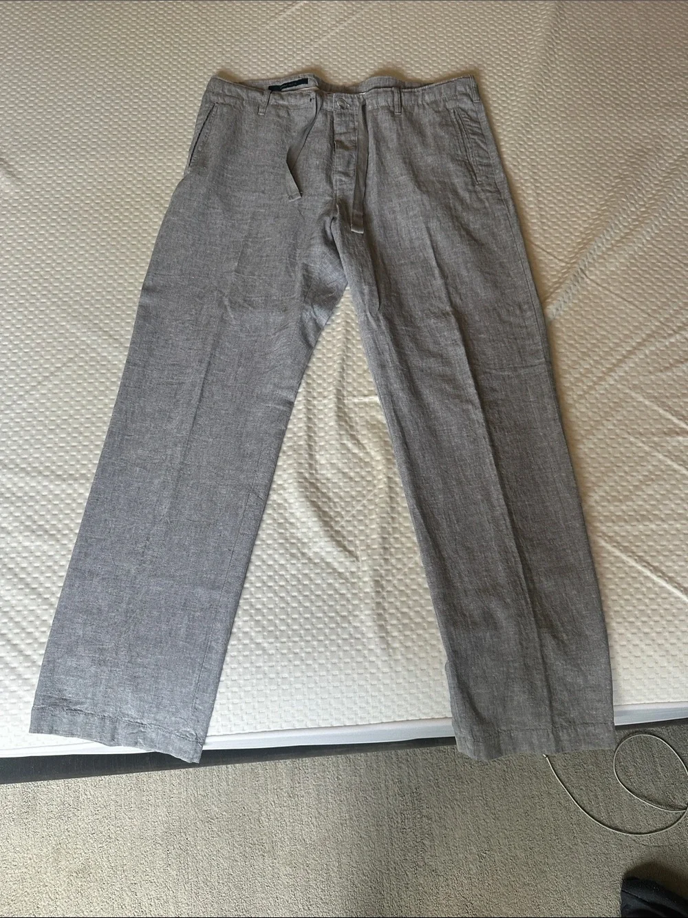 Perry Ellis Light Gray Linen pant